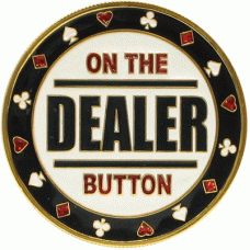 39mm stylish brass coin Poker Card Guards, On the Dealer Card Guard