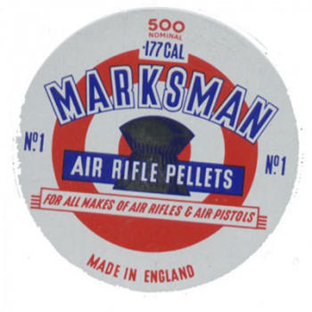 Marksman Round Head .177 calibre Air Gun Pellets 8.05 grains tin of 500